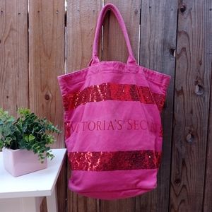 Victoria's Secret Sequins Large Tote Bag
